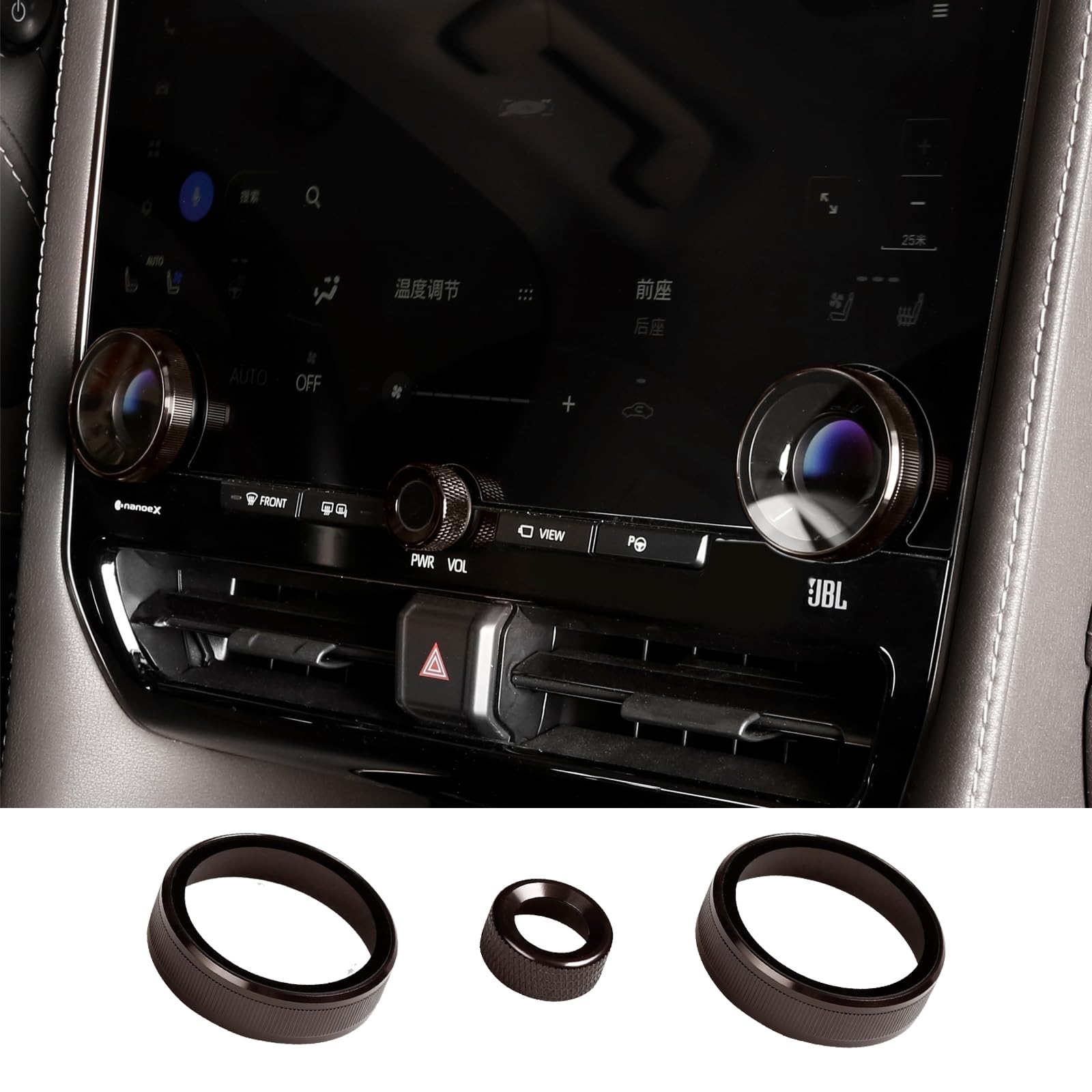 Fucaten Air Conditioning Dial Covers for Toyota New Alphard 40 Series 2023 and Vellfire 40 Series 2023 Aluminum Alloy Air Conditioning Knob Button
Fucaten Air Conditioning Dial Covers for Toyota New Alphard 40 Series 2023 and Vellfire 40 Series 2023 Aluminum Alloy Air Conditioning Knob Button