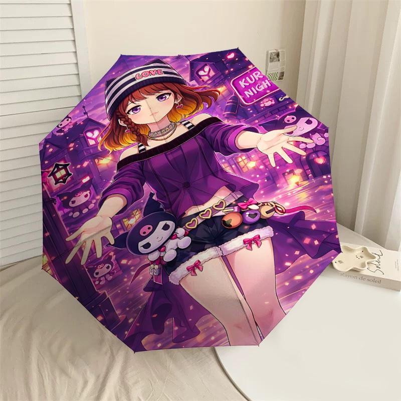 1PC Love Kuromi Umbrella-8-Rib Reinforced, Automatic Open, Lightweight & Durable, Cute Fashion Accessory for Outdoor-P32
1PC Love Kuromi Umbrella-8-Rib Reinforced, Automatic Open, Lightweight & Durable, Cute Fashion Accessory for Outdoor-P32