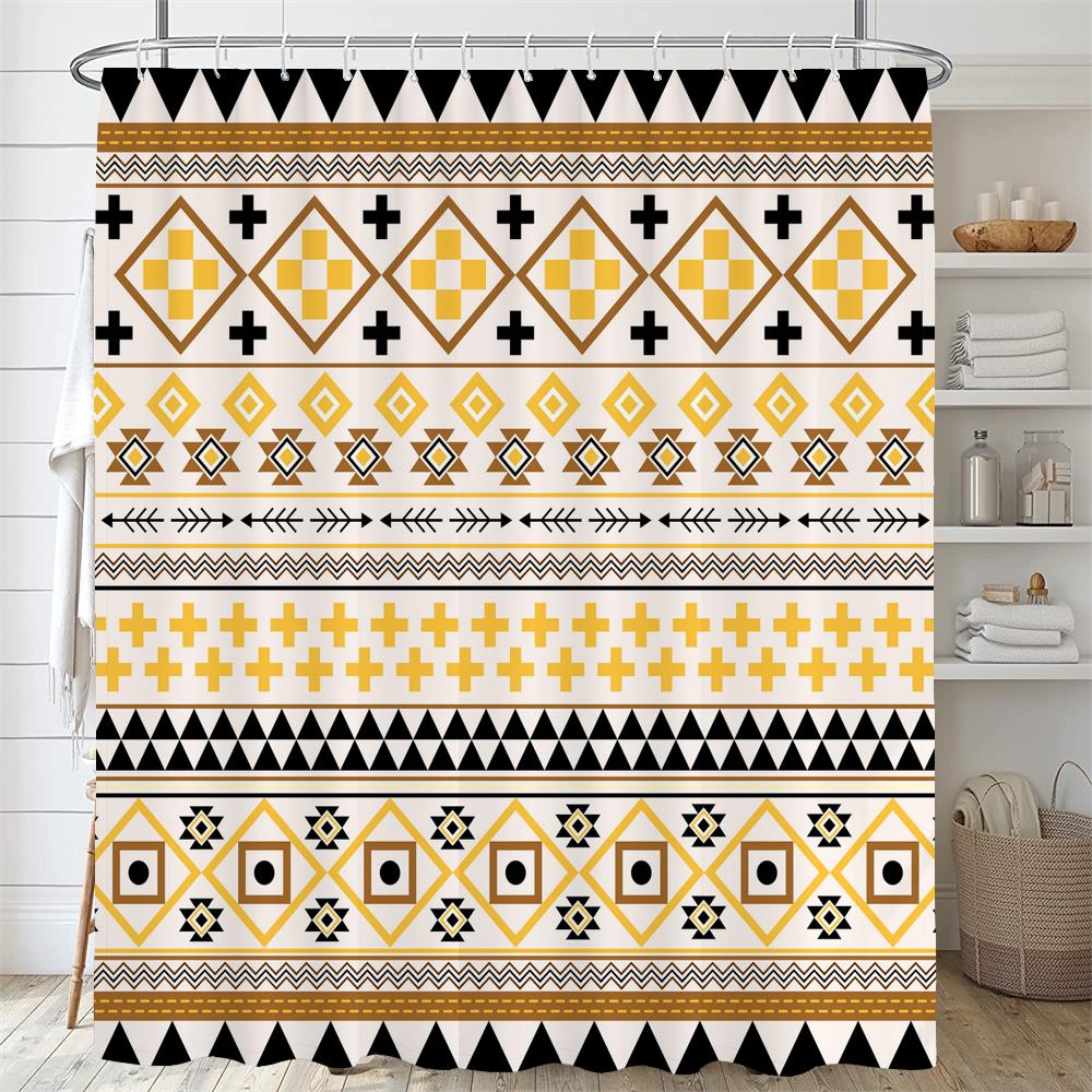 European Floral Bohemian Style Printed Shower Curtain With Hooks, Waterproof Shower Curtain, Shower Curtains For Bathroom W60H190(CM)-1 Pcs
European Floral Bohemian Style Printed Shower Curtain With Hooks, Waterproof Shower Curtain, Shower Curtains For Bathroom W60H190(CM)-1 Pcs