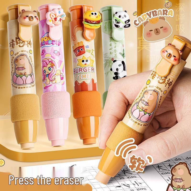 Kaba Bear Student Eraser: Upgraded Sponge Sleeve, Cute Cartoon Design, Clean Erasure, No Marks.
Kaba Bear Student Eraser: Upgraded Sponge Sleeve, Cute Cartoon Design, Clean Erasure, No Marks.