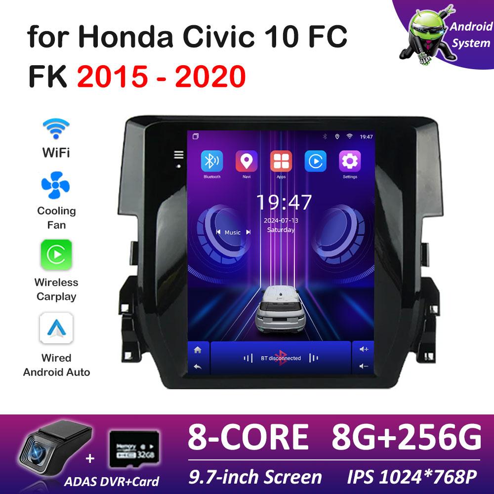Android Intelligent System Bluetooth for Honda Civic 10 FC FK 2015 2016 2017 - 2020 IPS Touch Screen DSP Stereo Accessories WIFI
Android Intelligent System Bluetooth for Honda Civic 10 FC FK 2015 2016 2017 - 2020 IPS Touch Screen DSP Stereo Accessories WIFI
