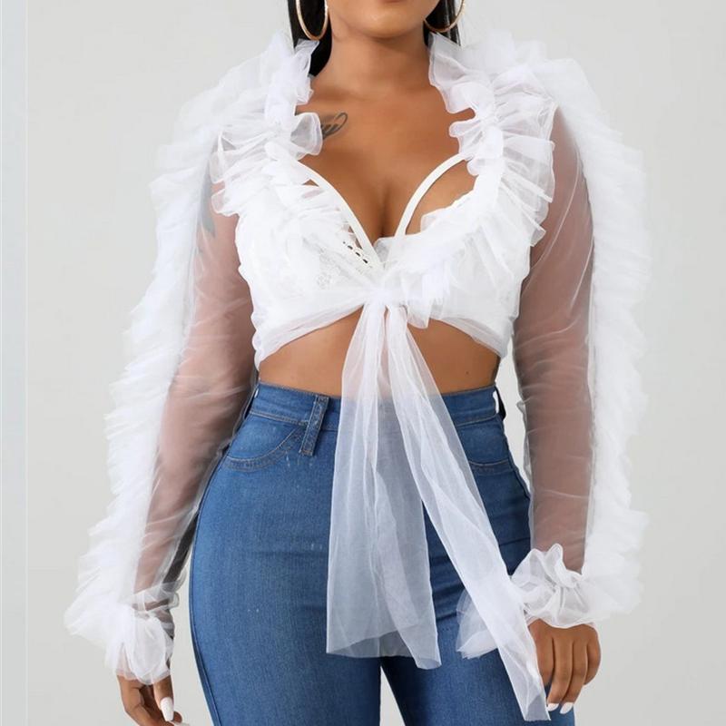 CHRONSTYLE Летние рубашки Сетка Sheer See Through Ruffles Long Sleeve Crop Tops Deep V-образный вырез Зашнурованные блузки Вечеринка Верхняя одежда 3 цвета
CHRONSTYLE Летние рубашки Сетка Sheer See Through Ruffles Long Sleeve Crop Tops Deep V-образный вырез Зашнурованные блузки Вечеринка Верхняя одежда 3 цвета