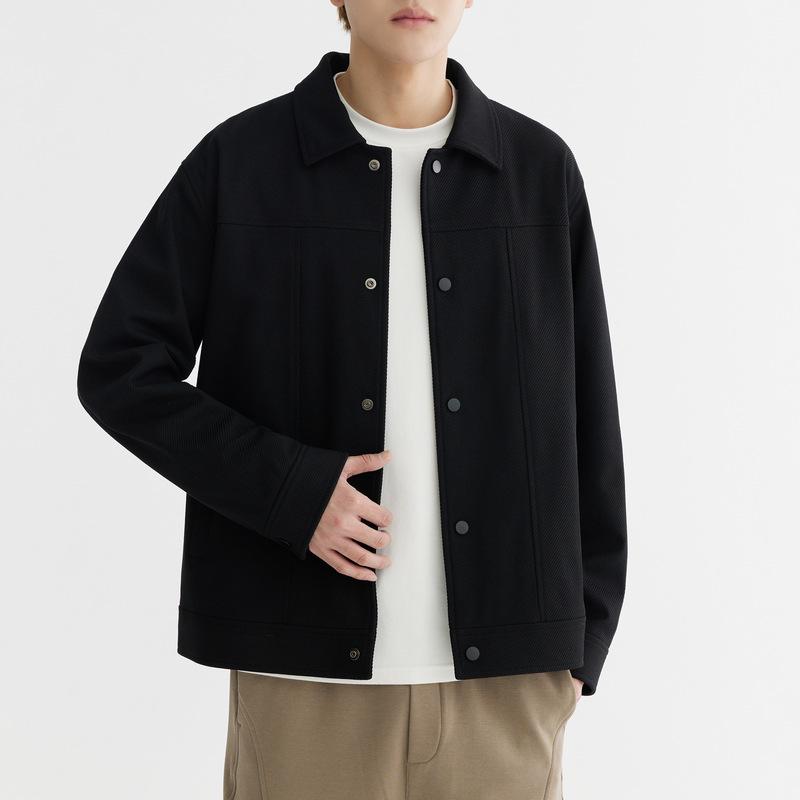 Men s Black High-Twist Twill Anti-Wrinkle Lapel Jacket, 2025 Spring/Autumn New Style, Slightly Loose Short Casual Fit XXL чорний
Men s Black High-Twist Twill Anti-Wrinkle Lapel Jacket, 2025 Spring/Autumn New Style, Slightly Loose Short Casual Fit XXL чорний