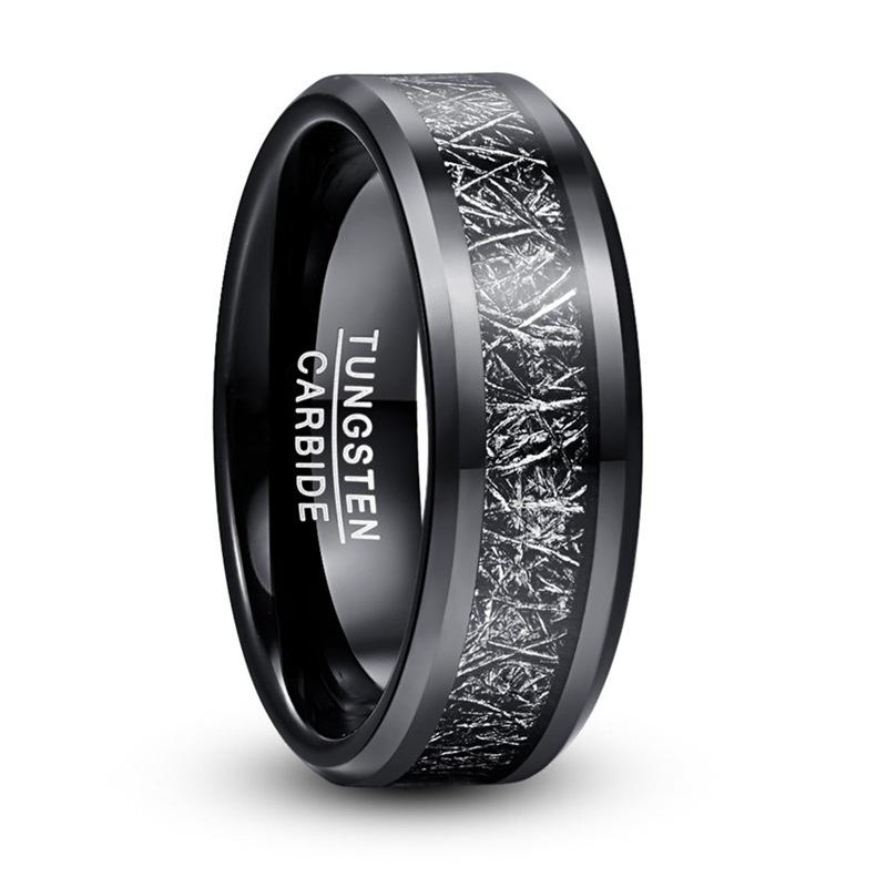 8mm Black Tungsten Ring with Electroplated Imitation Meteorite Inlay for Men Size 8 чёрный
8mm Black Tungsten Ring with Electroplated Imitation Meteorite Inlay for Men Size 8 чёрный