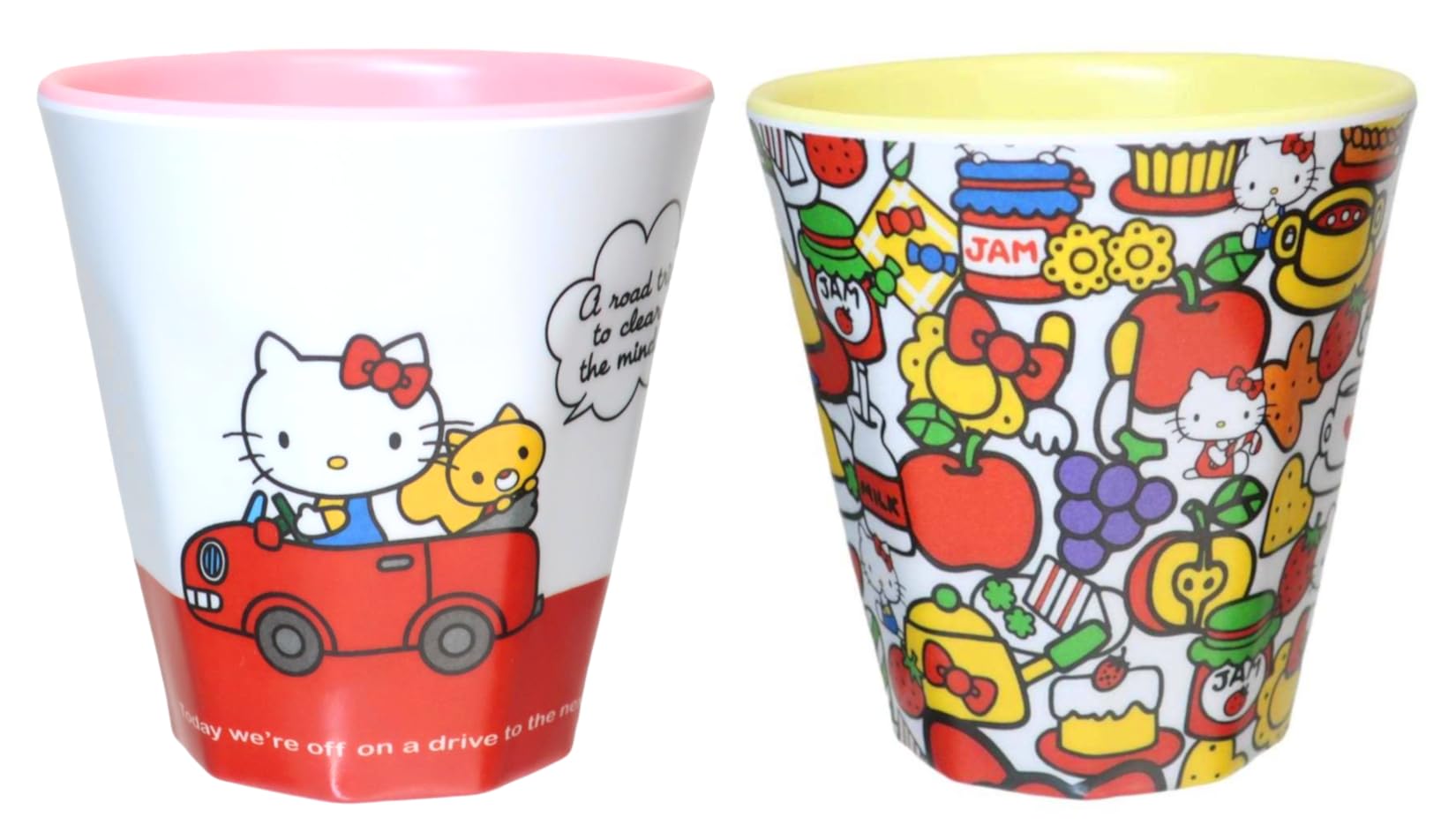 Набор из 2 чашек Sanrio Kitty Matte Melamine Tees Factory (Диск Розово-желтая листовка)
Набор из 2 чашек Sanrio Kitty Matte Melamine Tees Factory (Диск Розово-желтая листовка)