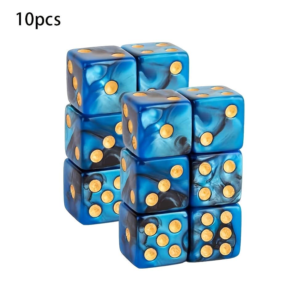 Набор из 10 акриловых многогранных игральных костей с мраморным узором, кубики D6 размером 12 мм для настольных игр, изучения математики и игр для вечеринок
Набор из 10 акриловых многогранных игральных костей с мраморным узором, кубики D6 размером 12 мм для настольных игр, изучения математики и игр для вечеринок