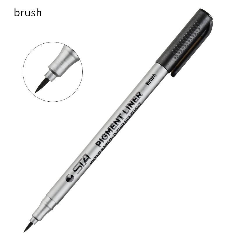 STA 8050 Waterproof Fineliner Pen for Manga, Drawing, and Sketching Brush Tip чорний
STA 8050 Waterproof Fineliner Pen for Manga, Drawing, and Sketching Brush Tip чорний
