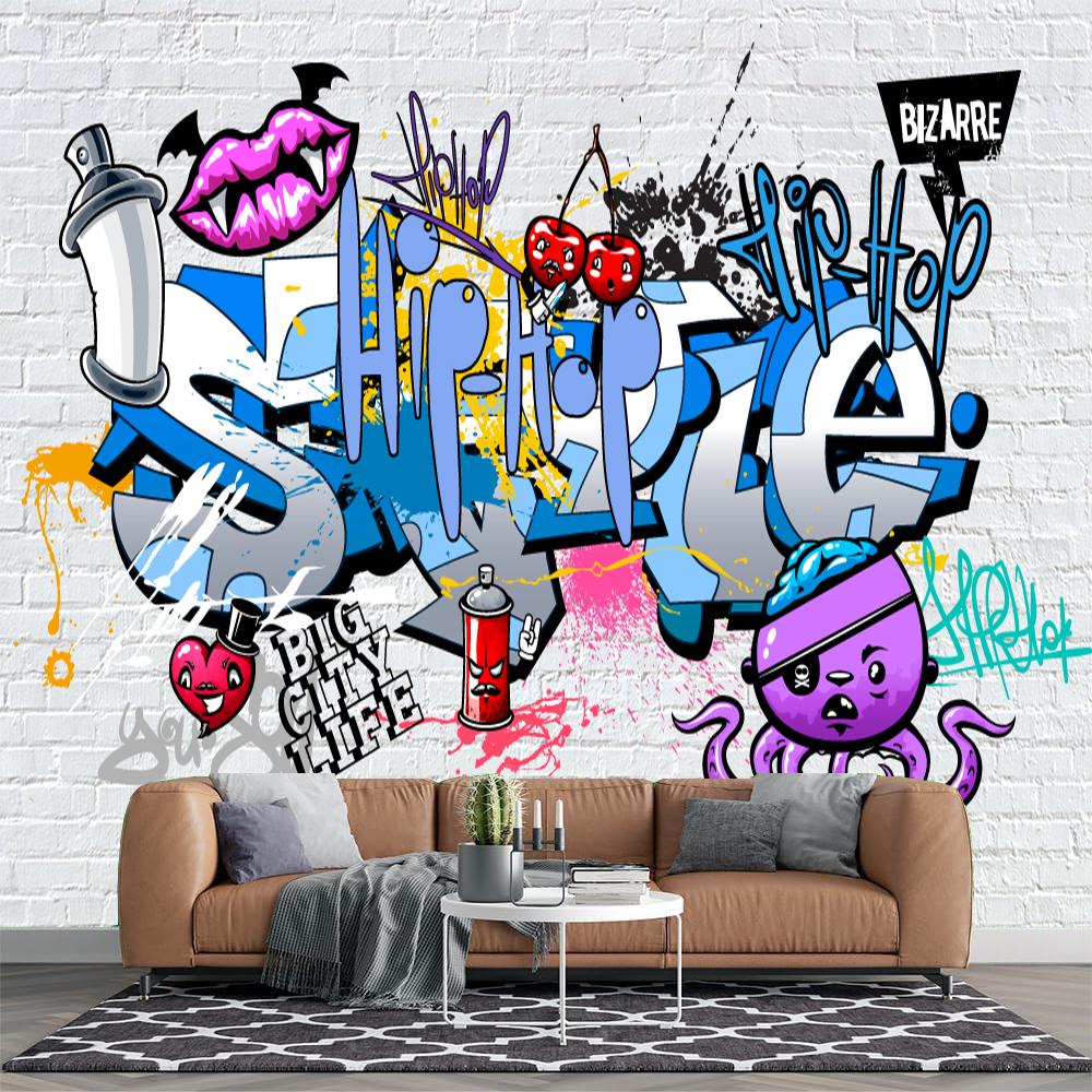 Граффити Обои Мультяшные 3d Фрески Уличные Хип-Хоп Граффити Обои Кирпичная Стена Фон Декор Настенная Фреска 380 cm(W) x 260 cm(H)
Граффити Обои Мультяшные 3d Фрески Уличные Хип-Хоп Граффити Обои Кирпичная Стена Фон Декор Настенная Фреска 380 cm(W) x 260 cm(H)