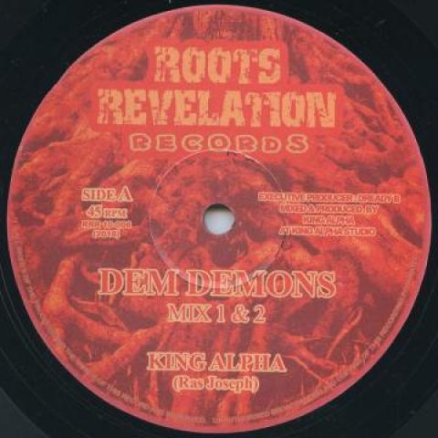 10inch Record KING ALPHA - Dem Demons; (Mix 2) / Gat Away; (Mi RRR10006 Roots Revelatio 2016 Europe Reggae, Ska & Dub
10inch Record KING ALPHA - Dem Demons; (Mix 2) / Gat Away; (Mi RRR10006 Roots Revelatio 2016 Europe Reggae, Ska & Dub
