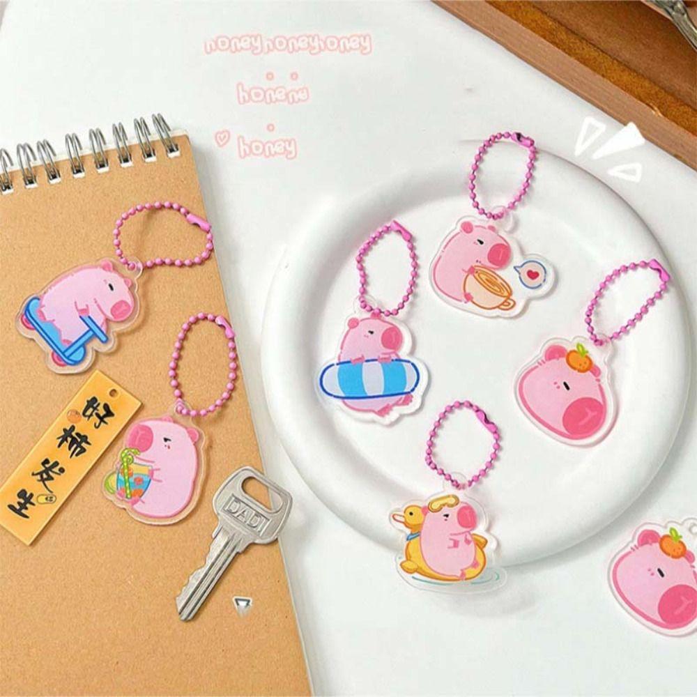 Capybara Capibara Bag Hanging Acrylic Kapibara Pendant Pink Capybara Acrylic Keychain Unisex Style 4
Capybara Capibara Bag Hanging Acrylic Kapibara Pendant Pink Capybara Acrylic Keychain Unisex Style 4