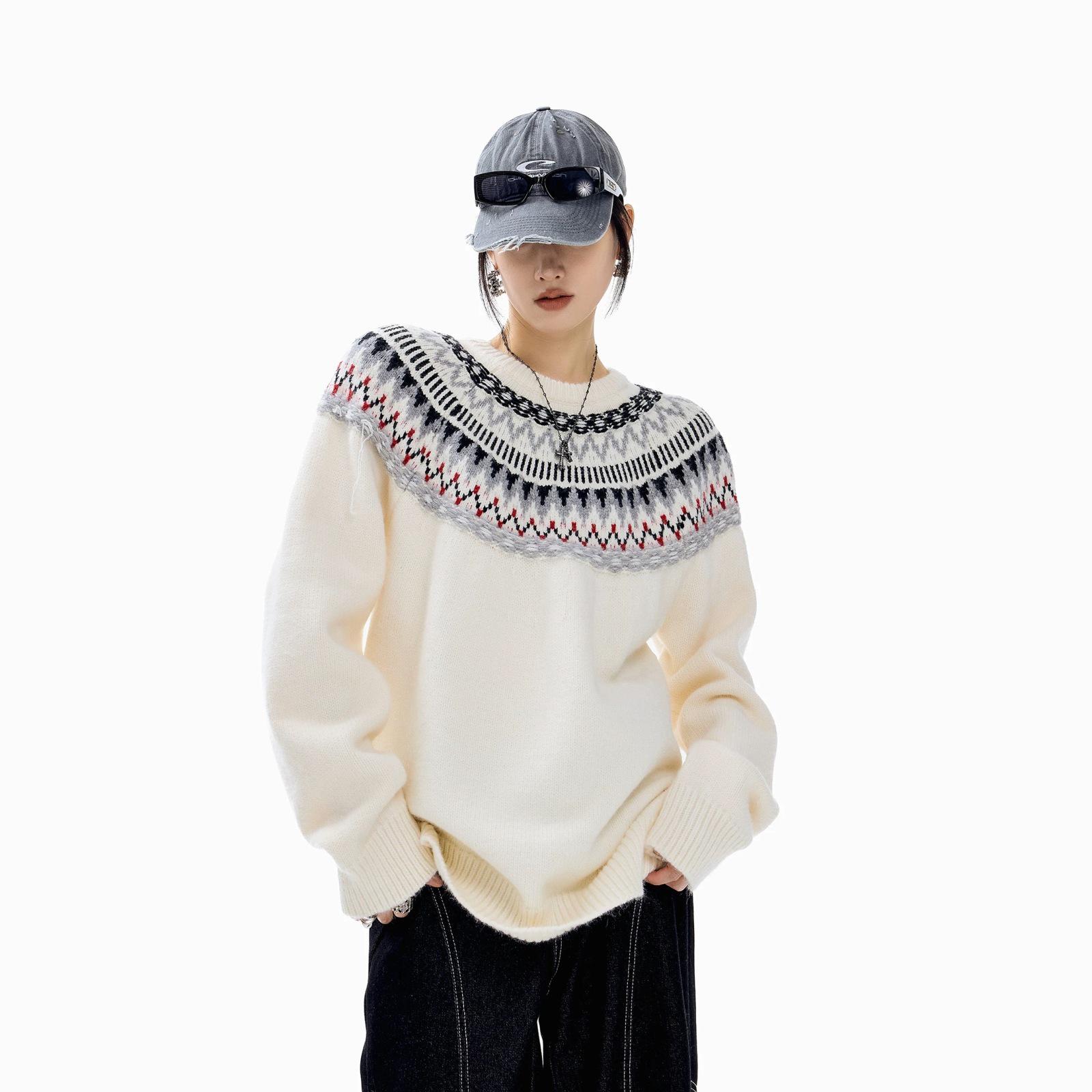 Autumn & Winter Unisex Retro Fair Isle Jacquard Knit Pullover Sweater XXL
Autumn & Winter Unisex Retro Fair Isle Jacquard Knit Pullover Sweater XXL