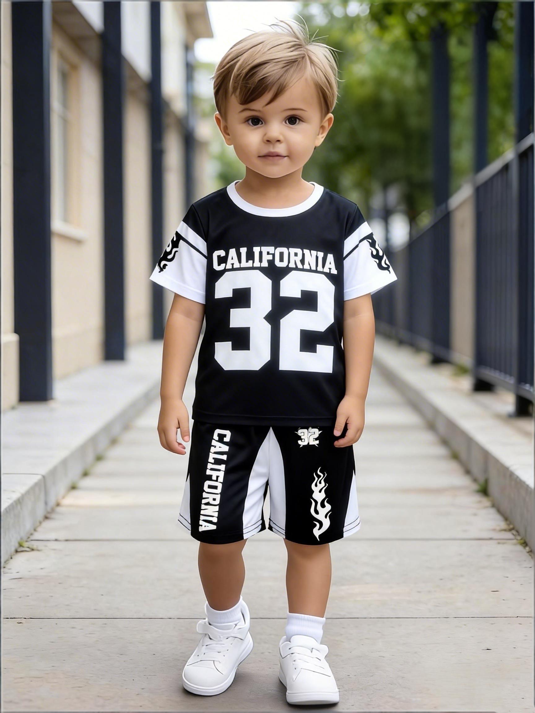 Toddler Boys Cool 32 Flame Print 2-Piece Outfit, Summer Black & White Sporty Clothes for Kids, Perfect for Playwear & Outdoor 1-2Y чёрный
Toddler Boys Cool 32 Flame Print 2-Piece Outfit, Summer Black & White Sporty Clothes for Kids, Perfect for Playwear & Outdoor 1-2Y чёрный