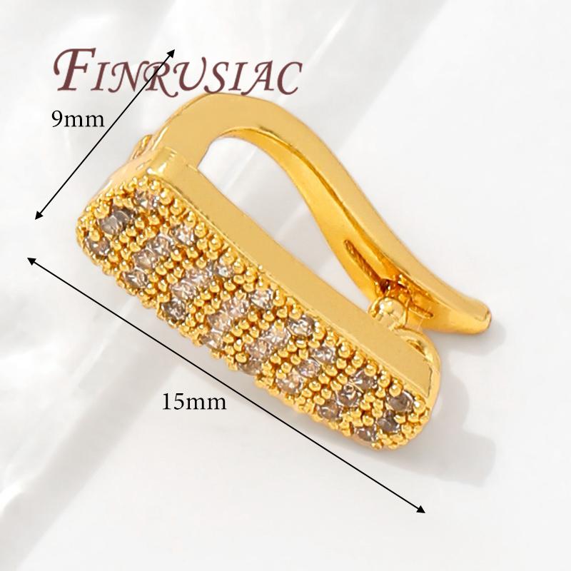 18K Gold Plated Bail Clasp For Pendant,Bail Connector For DIY Necklaces Bracelets Accessories,Brass Charm Holder,Jewelry Bails 1 piece
18K Gold Plated Bail Clasp For Pendant,Bail Connector For DIY Necklaces Bracelets Accessories,Brass Charm Holder,Jewelry Bails 1 piece