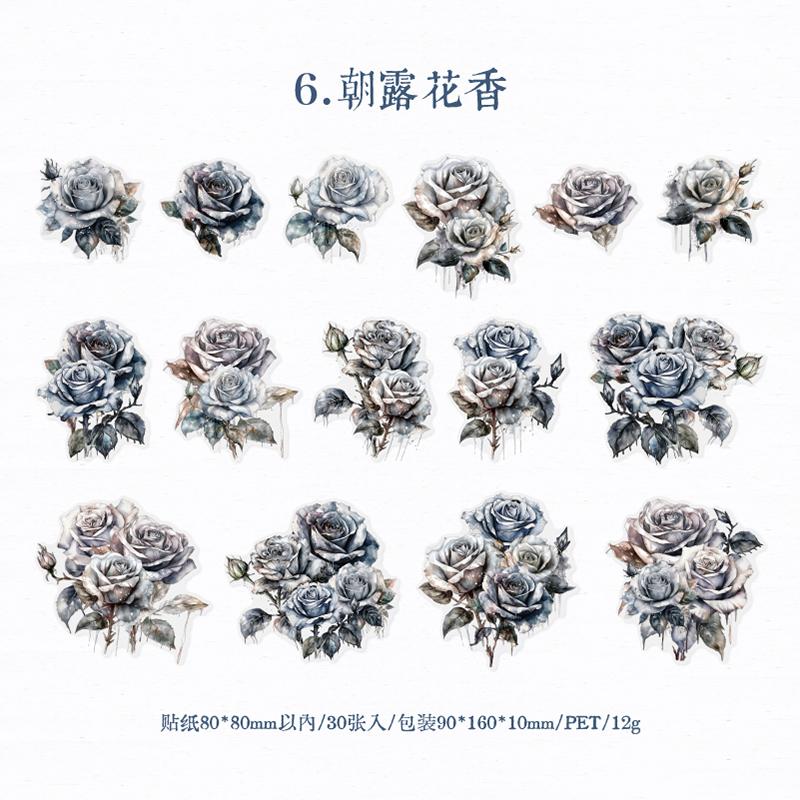 1pcs/6pcs Rose Adventure Retro INS Flower Stickers Decorative Stick Tags Diary Album Handmade Scrapbook Materials
1pcs/6pcs Rose Adventure Retro INS Flower Stickers Decorative Stick Tags Diary Album Handmade Scrapbook Materials