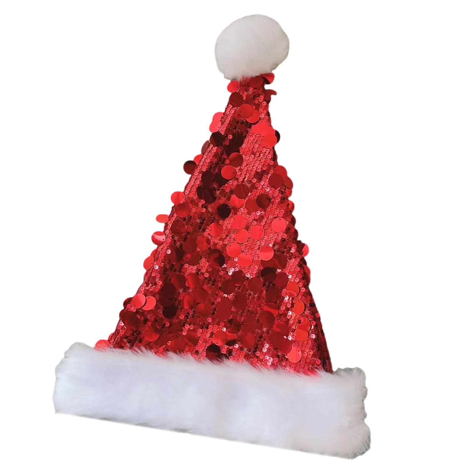 Pompoms Christmas Santa Hats for Children Adult Family Gathering Large Sequined Santa Hats Festival Props Party Headpiece червоний
Pompoms Christmas Santa Hats for Children Adult Family Gathering Large Sequined Santa Hats Festival Props Party Headpiece червоний