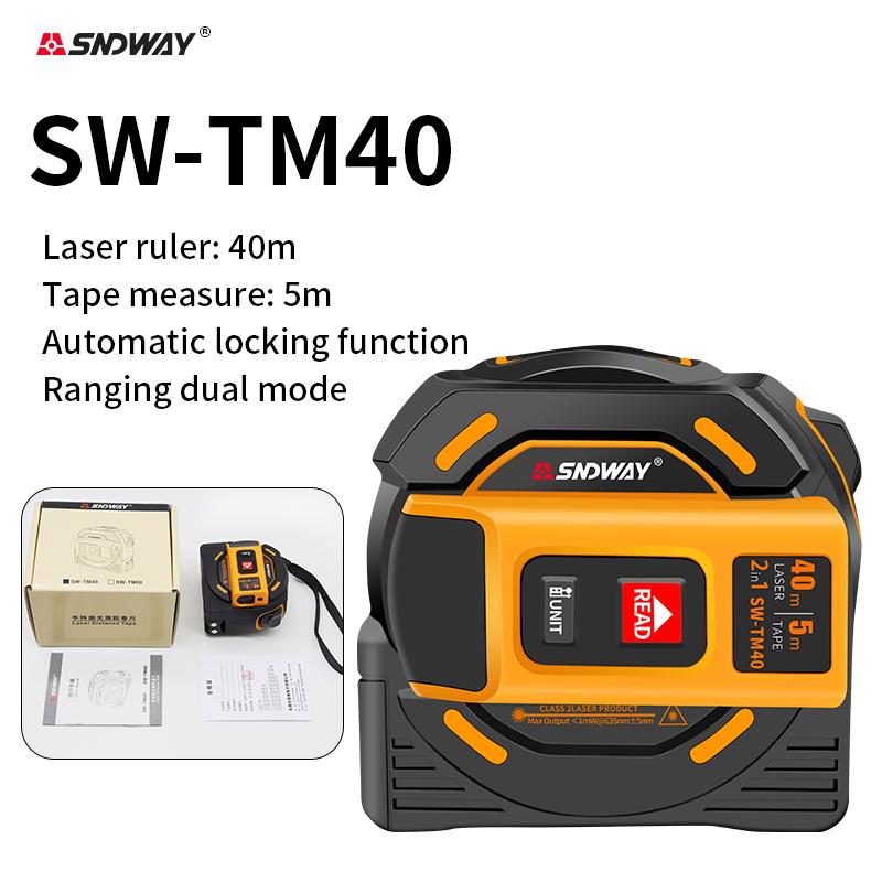 3in1 Laser Distance Meter Measuring Laser Tape Measure Digital Distance Meter Digital Electronic Roulette Stainless Tape Measure SW-TM40
3in1 Laser Distance Meter Measuring Laser Tape Measure Digital Distance Meter Digital Electronic Roulette Stainless Tape Measure SW-TM40