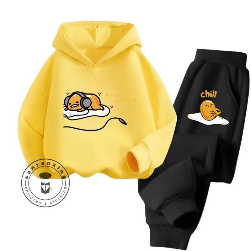 Набір худі з мультфільмом Gudetama Super Cute Pure Cotton Soft Texture підходить для дітей 3-14 років, Kawaii Home Travel Clothing 110
Набір худі з мультфільмом Gudetama Super Cute Pure Cotton Soft Texture підходить для дітей 3-14 років, Kawaii Home Travel Clothing 110