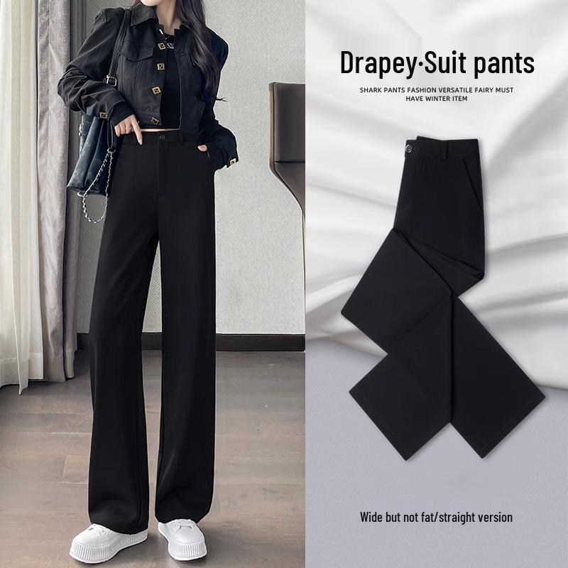 Spring 2025 Women s High-Waisted Petite Black Straight-Leg Suit Pants 2XL for 126-140 lbs
Spring 2025 Women s High-Waisted Petite Black Straight-Leg Suit Pants 2XL for 126-140 lbs