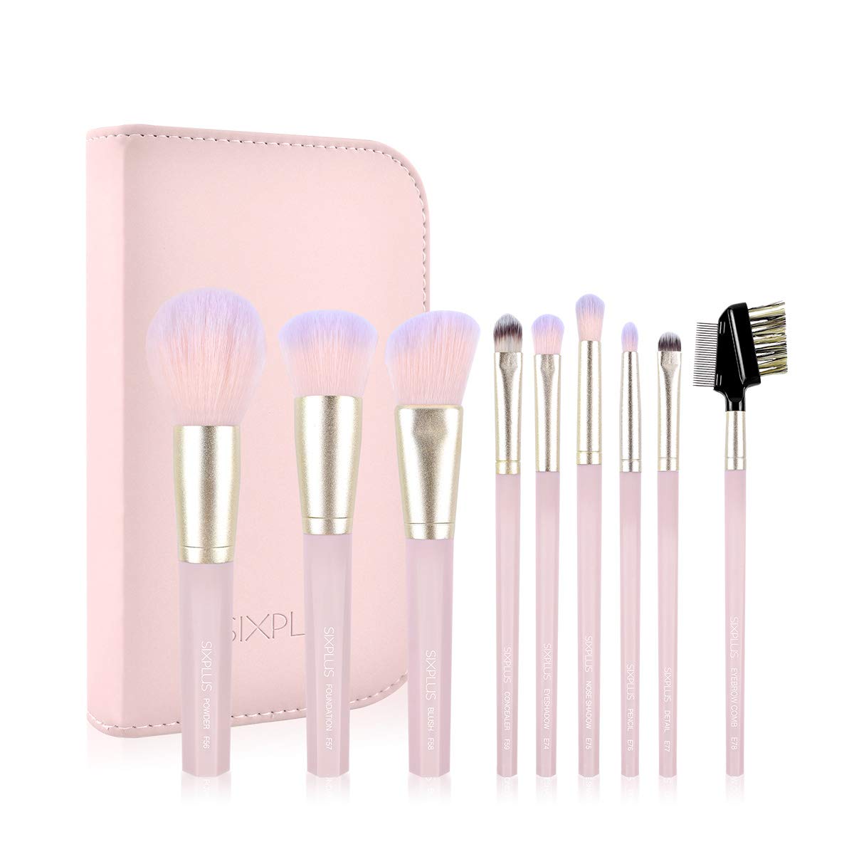 SIXPLUS Makeup Brush Set of 9 Makeup Brush Soft Easy to Draw Pink Octagonal Handle Comes with Makeup Pouch INSPIRATION Series рожевий
SIXPLUS Makeup Brush Set of 9 Makeup Brush Soft Easy to Draw Pink Octagonal Handle Comes with Makeup Pouch INSPIRATION Series рожевий