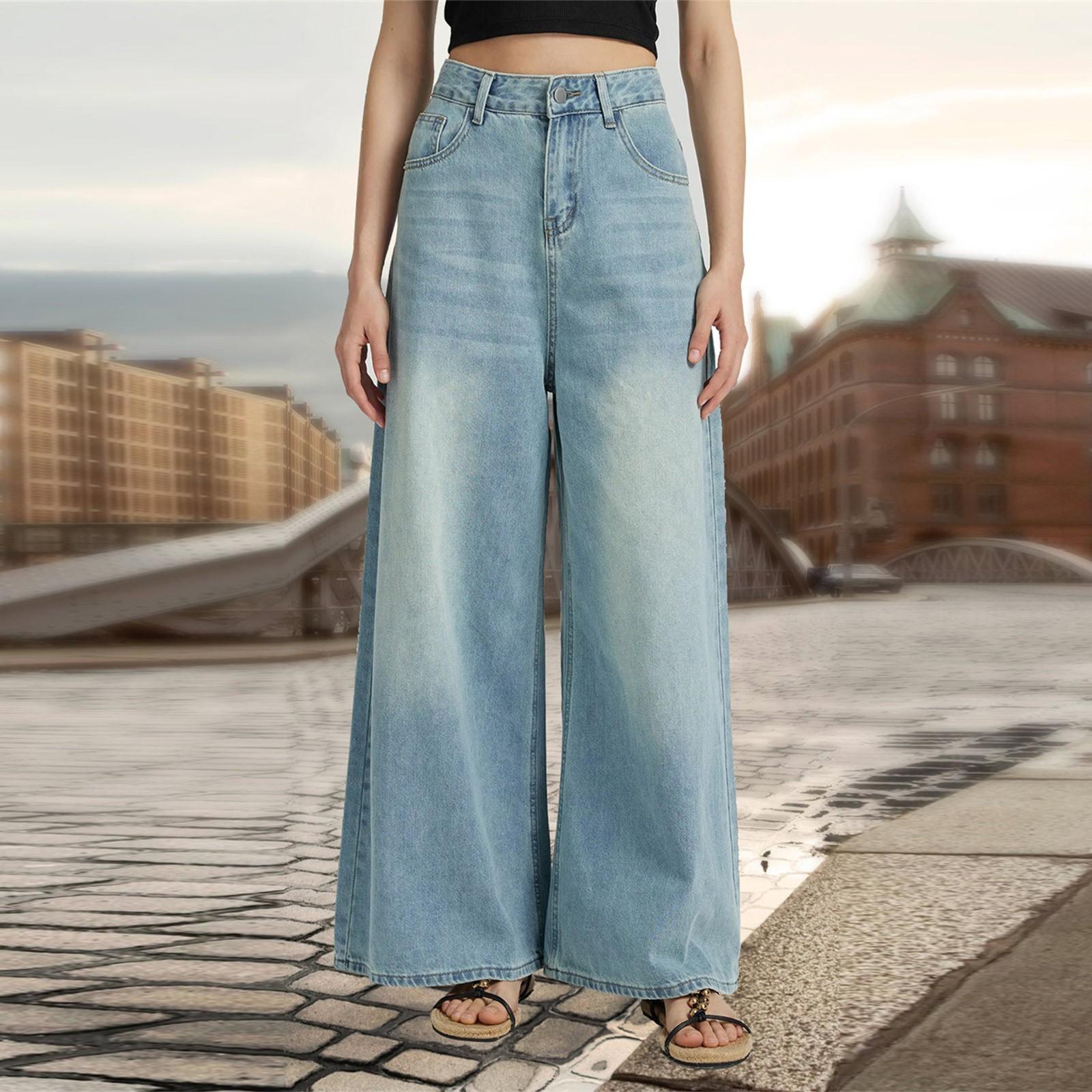 Ковбойская женская одежда с широкими штанинами, высокой талией и свисающими джинсовыми брюками для женщин XS светло-синий
Ковбойская женская одежда с широкими штанинами, высокой талией и свисающими джинсовыми брюками для женщин XS светло-синий