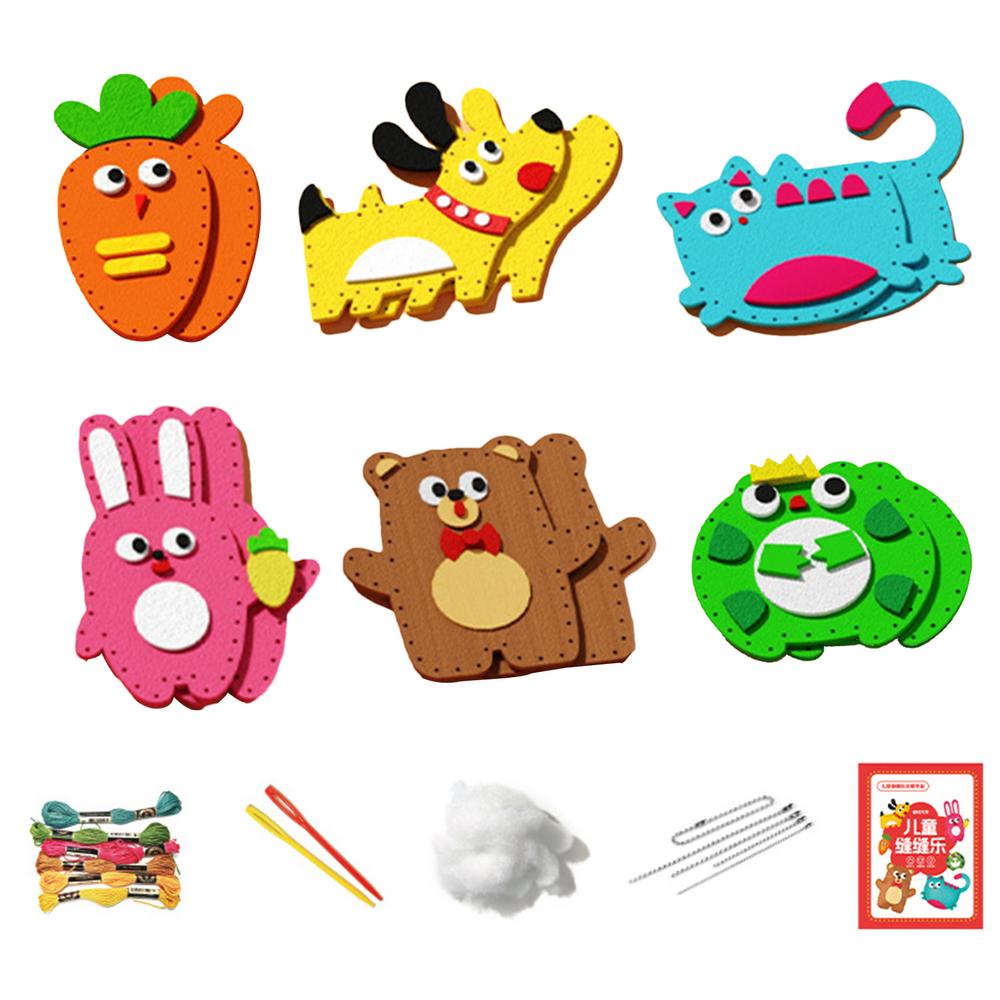 6pcs/lot Handcraft Toys Felt Stuffed Animal Dolls Sewing Set Handmade Keychain Ornaments for Children Educational Sewing Toys
6pcs/lot Handcraft Toys Felt Stuffed Animal Dolls Sewing Set Handmade Keychain Ornaments for Children Educational Sewing Toys