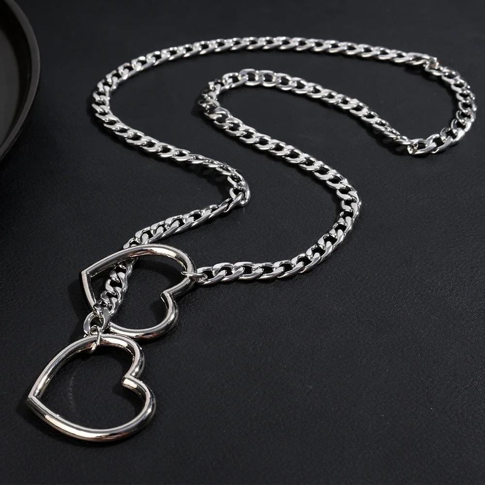 Stainless Steel Heart Necklace Summer Women Girls Retro Punk Silver Color Necklace Elegant Versatile Necklace Fashion Accessory
Stainless Steel Heart Necklace Summer Women Girls Retro Punk Silver Color Necklace Elegant Versatile Necklace Fashion Accessory