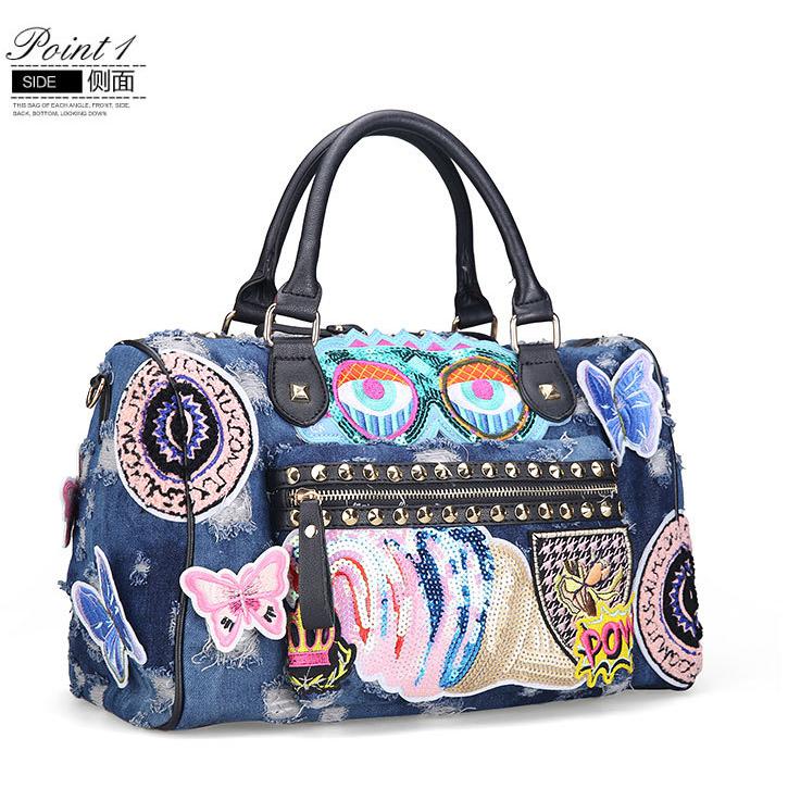 Rock Style Fashion Totes Women Denim Handbags Casual Shoulder Bags Vintage Demin Blue Top Handle Bags Bolsa Large Travel Bags темно-синий
Rock Style Fashion Totes Women Denim Handbags Casual Shoulder Bags Vintage Demin Blue Top Handle Bags Bolsa Large Travel Bags темно-синий