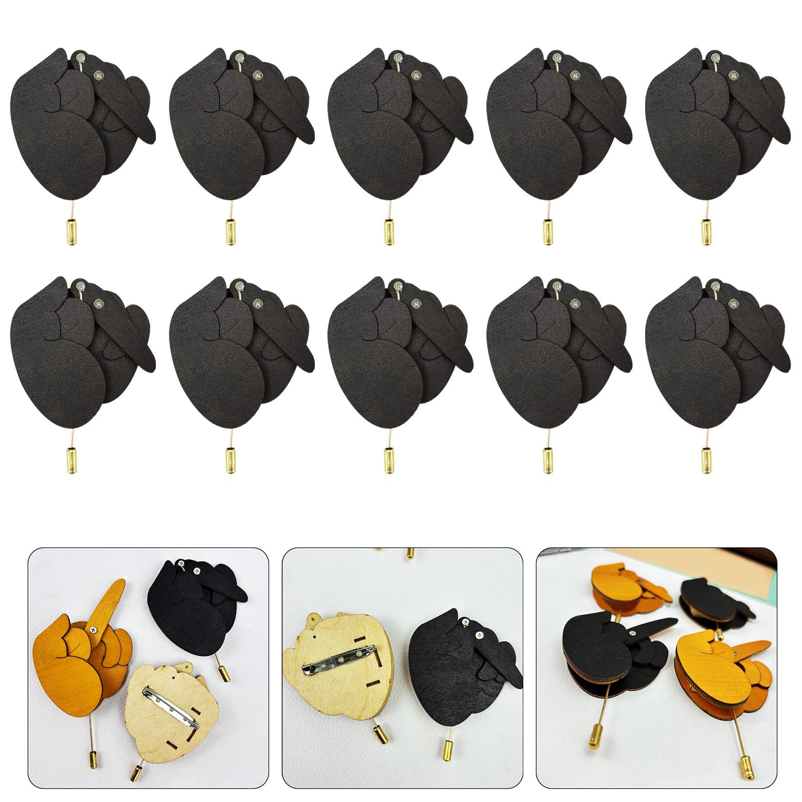 Set of 10 Flip Middle Finger Pin Interactive Brooch Gesture Pin Stylish Hand Sign Pin Wood Texture Gift for Friend
Set of 10 Flip Middle Finger Pin Interactive Brooch Gesture Pin Stylish Hand Sign Pin Wood Texture Gift for Friend