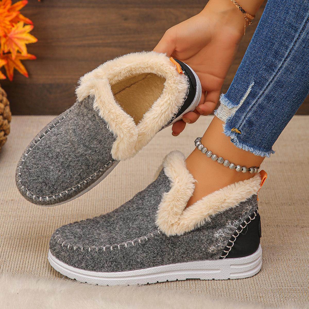 Fashion 2025 New Women Snow Boots Trend Casual Thickened Fluff Shoes Women Winter Keep Warm Comfortable Ankle Boots Zapatos De Mujer 36 серый
Fashion 2025 New Women Snow Boots Trend Casual Thickened Fluff Shoes Women Winter Keep Warm Comfortable Ankle Boots Zapatos De Mujer 36 серый