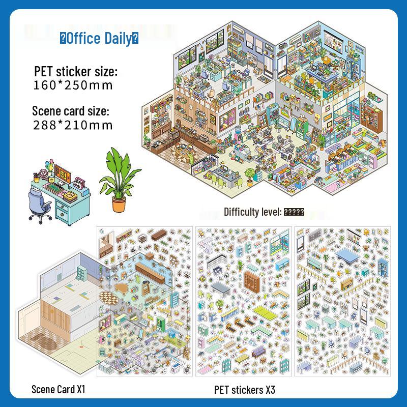 Infeel.Me XL Scenery Sticker 32nd Edition Educational Planner Toy
Infeel.Me XL Scenery Sticker 32nd Edition Educational Planner Toy