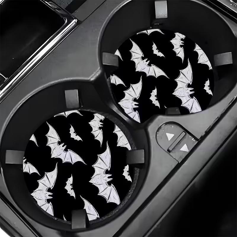 2PCS Black and White Bat Car Cup Mat Car Good Creative Water Cup Mat Car Interior Decoration Anti slip Storage Mat
2PCS Black and White Bat Car Cup Mat Car Good Creative Water Cup Mat Car Interior Decoration Anti slip Storage Mat