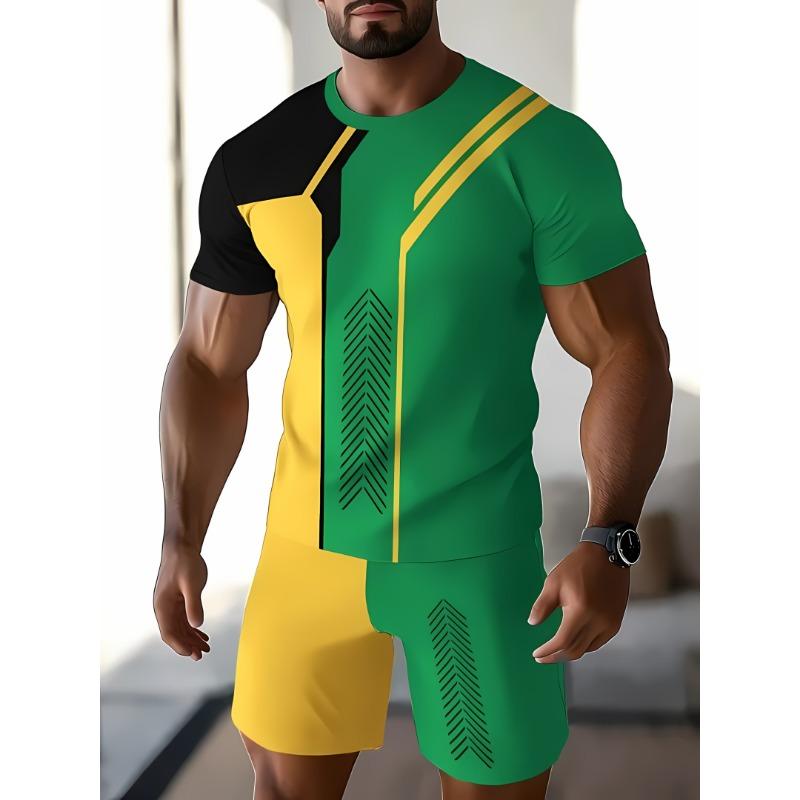 Літній чоловічий повсякденний спортивний комплект: шорти з коротким рукавом та шорти, чоловіча футболка з 3D-принтом 6XL
Літній чоловічий повсякденний спортивний комплект: шорти з коротким рукавом та шорти, чоловіча футболка з 3D-принтом 6XL