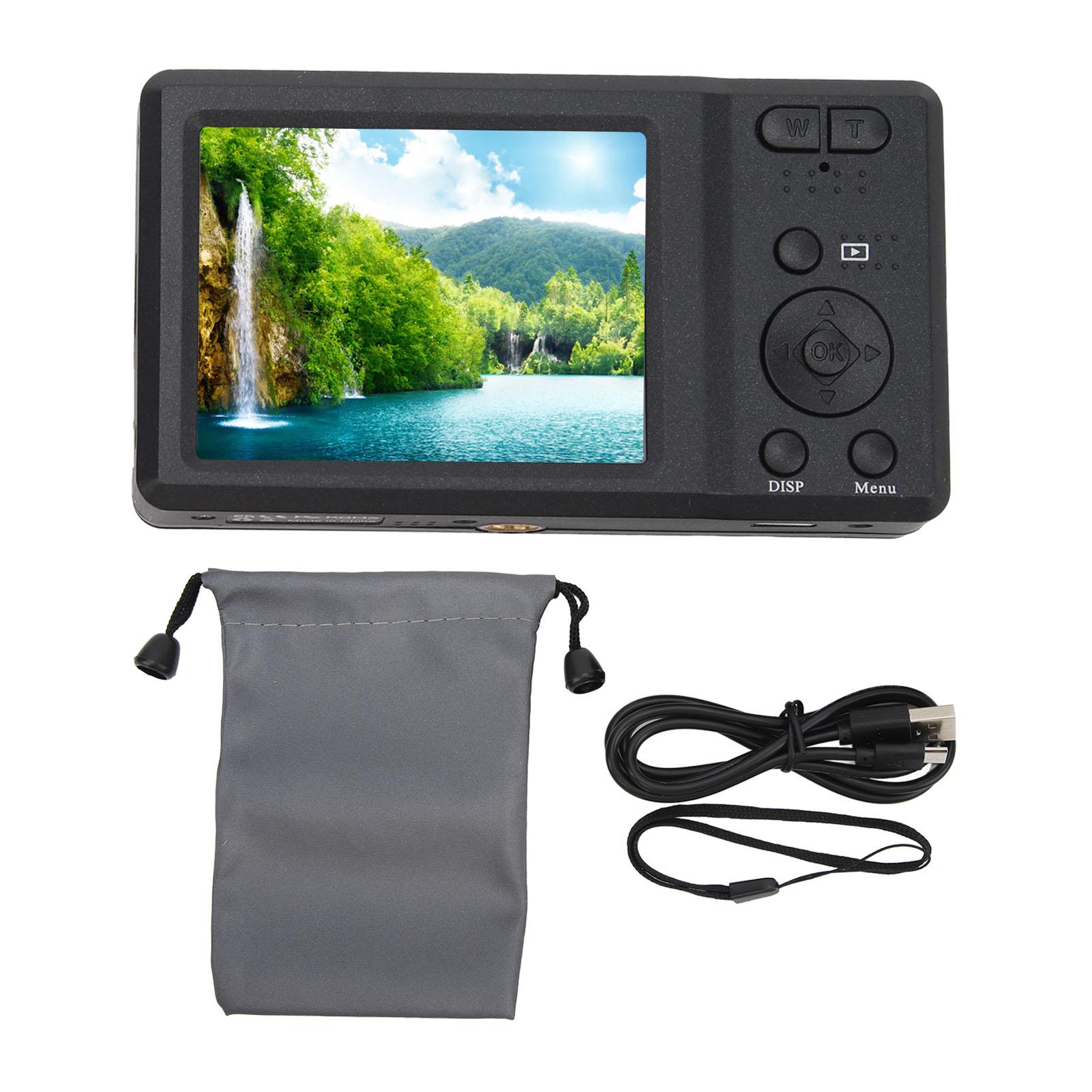 56MP 4K Digital Camera 2.7inch 20X Digital Zoom Autofocus Small Camera with Built In Flash Black чорний
56MP 4K Digital Camera 2.7inch 20X Digital Zoom Autofocus Small Camera with Built In Flash Black чорний