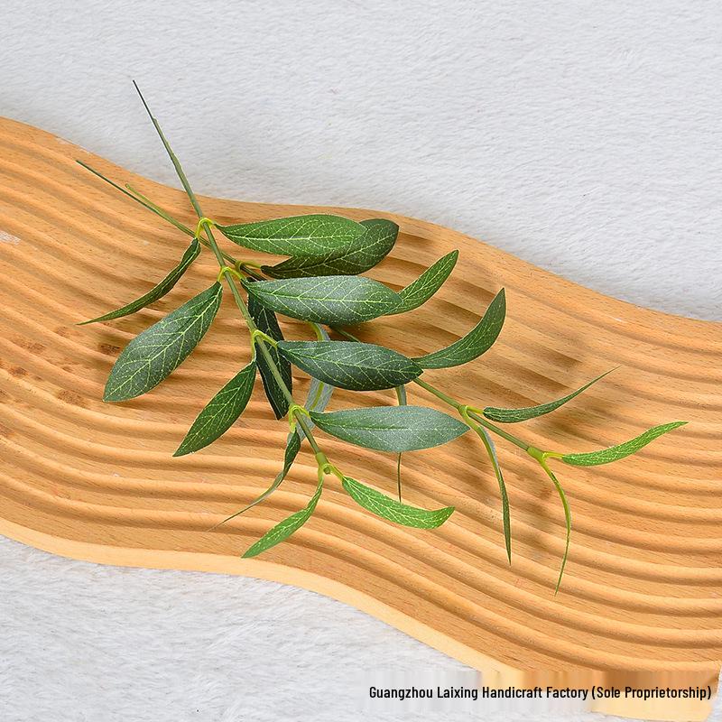 Artificial Green Olive Branch with Dual Forks - Home Decor Accessory
Artificial Green Olive Branch with Dual Forks - Home Decor Accessory