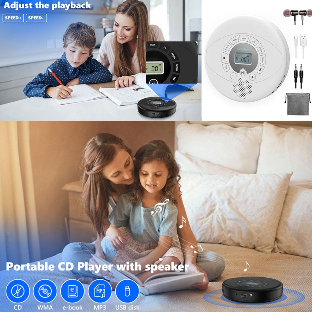 White Portable CD Player Bluetooth CD Walkman Built in Speakers Rechargeable CD Player with USB/AUX/Headphone Port with Earphone China Mainland
White Portable CD Player Bluetooth CD Walkman Built in Speakers Rechargeable CD Player with USB/AUX/Headphone Port with Earphone China Mainland
