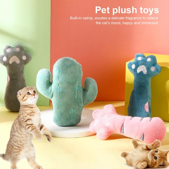 Игрушка для кошек, коготь котенка, устойчивая к укусам в форме кактуса, мягкая текстура для домашних животных, плюшевые зубы, молярные жевательные игрушки, товары для кошек
Игрушка для кошек, коготь котенка, устойчивая к укусам в форме кактуса, мягкая текстура для домашних животных, плюшевые зубы, молярные жевательные игрушки, товары для кошек