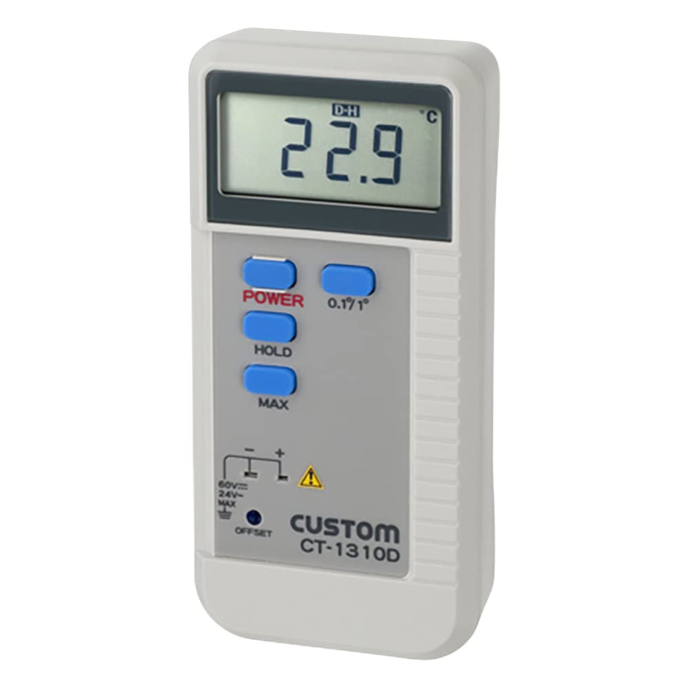 CUSTOM Digital Thermometer Compatible with K thermocouple sensor 1 channel type (sold separately) CT-1310D
CUSTOM Digital Thermometer Compatible with K thermocouple sensor 1 channel type (sold separately) CT-1310D