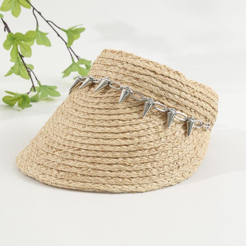 Sun Visor Cap Women Summer Cap Free Size with bowknot Pearls Deco Beach Hat
Sun Visor Cap Women Summer Cap Free Size with bowknot Pearls Deco Beach Hat