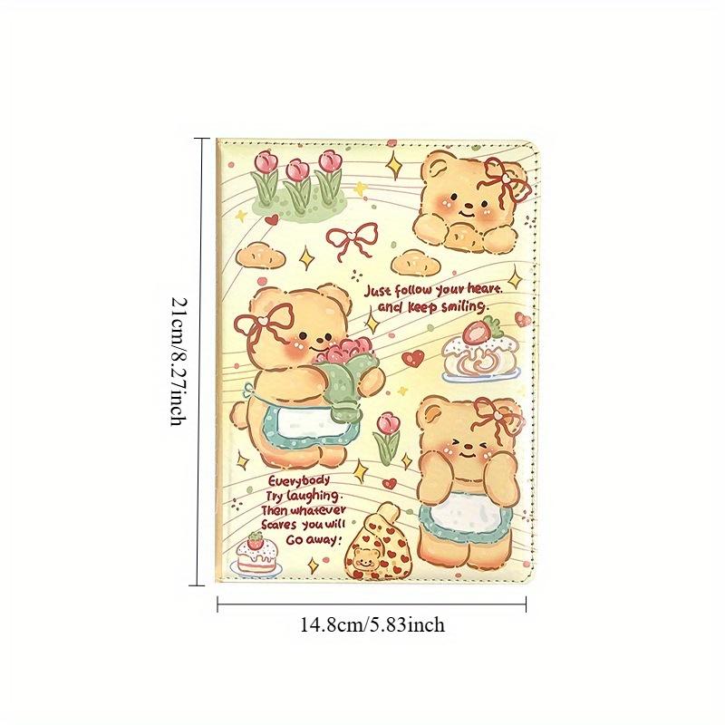5pcs Butter Bear A5 Color Page Notebook Cute Cartoon Leather Page Notebook High-Precision Printed Diary 21*14.8cm
5pcs Butter Bear A5 Color Page Notebook Cute Cartoon Leather Page Notebook High-Precision Printed Diary 21*14.8cm
