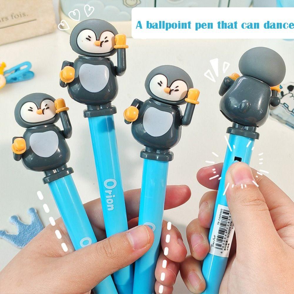 0.5mm Black Ink Gel Pen Dancing Penguin Oil Pen Creative Ballpoint Pen Students Stationery
0.5mm Black Ink Gel Pen Dancing Penguin Oil Pen Creative Ballpoint Pen Students Stationery