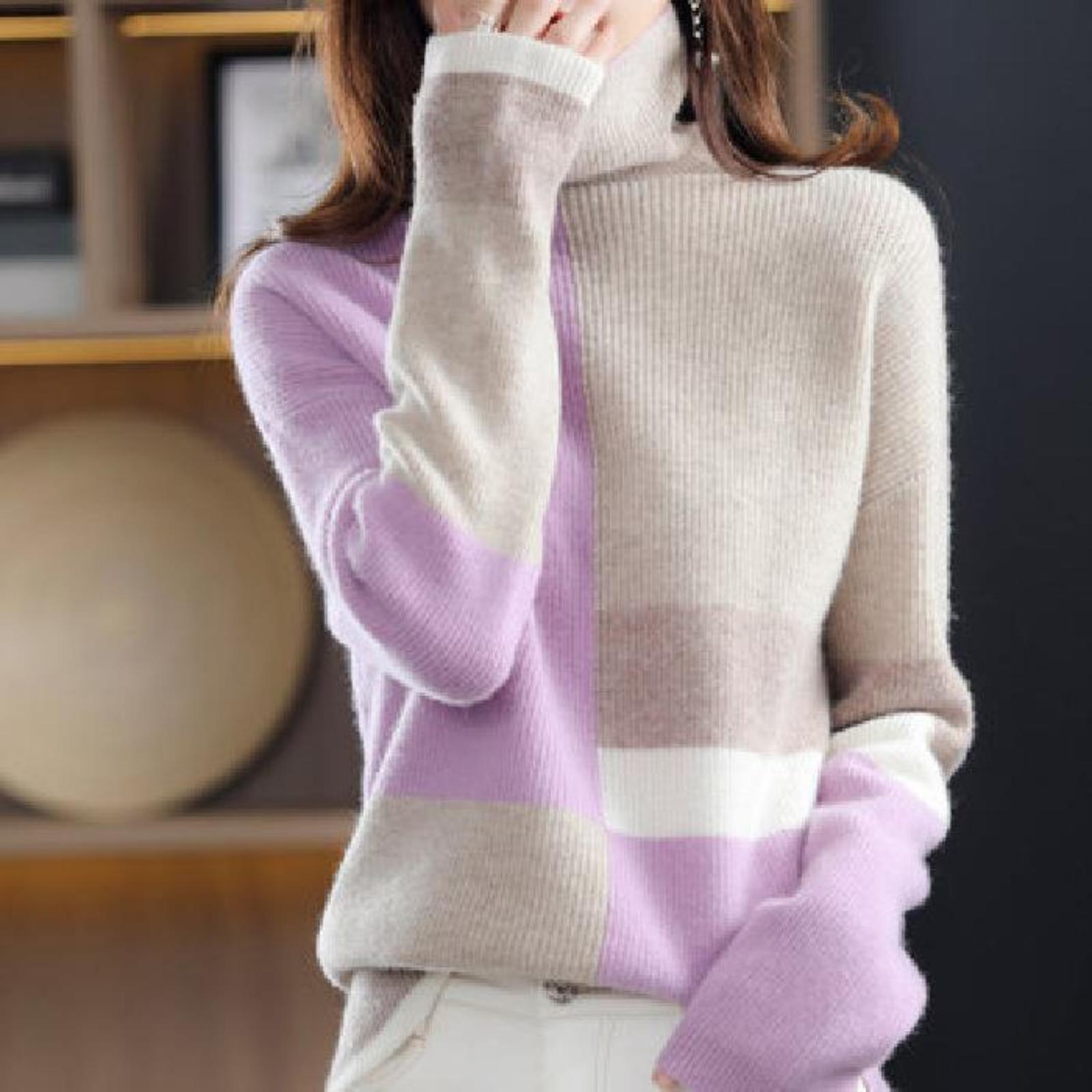 Women s Half Turtleneck Loose Sweater Fashionable Outer Wear Bottoming Shirt One Size фіолетовий
Women s Half Turtleneck Loose Sweater Fashionable Outer Wear Bottoming Shirt One Size фіолетовий
