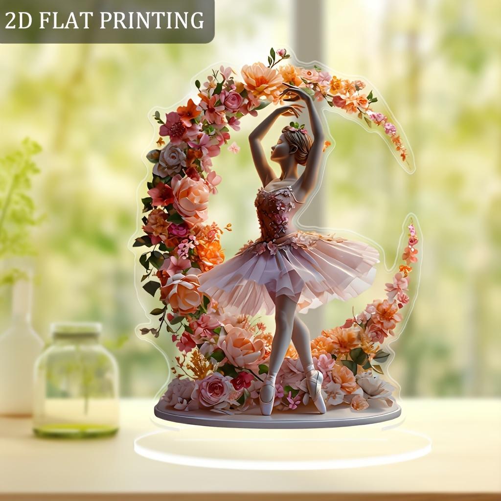 Ballet Dancer & Floral Wreath Desktop Decoration - Vibrant Pink Orange Yellow Flowers, Decorative Wreath, Crafted Elegance, Nurseries, Home Desk Li 19*13cm
Ballet Dancer & Floral Wreath Desktop Decoration - Vibrant Pink Orange Yellow Flowers, Decorative Wreath, Crafted Elegance, Nurseries, Home Desk Li 19*13cm