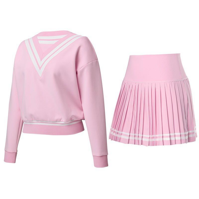 Sports Suit Women s Tennis Fashionable Loose Golf Long-sleeved Top Casual Cross-border V-neck Sweater Short Skirt XL
Sports Suit Women s Tennis Fashionable Loose Golf Long-sleeved Top Casual Cross-border V-neck Sweater Short Skirt XL