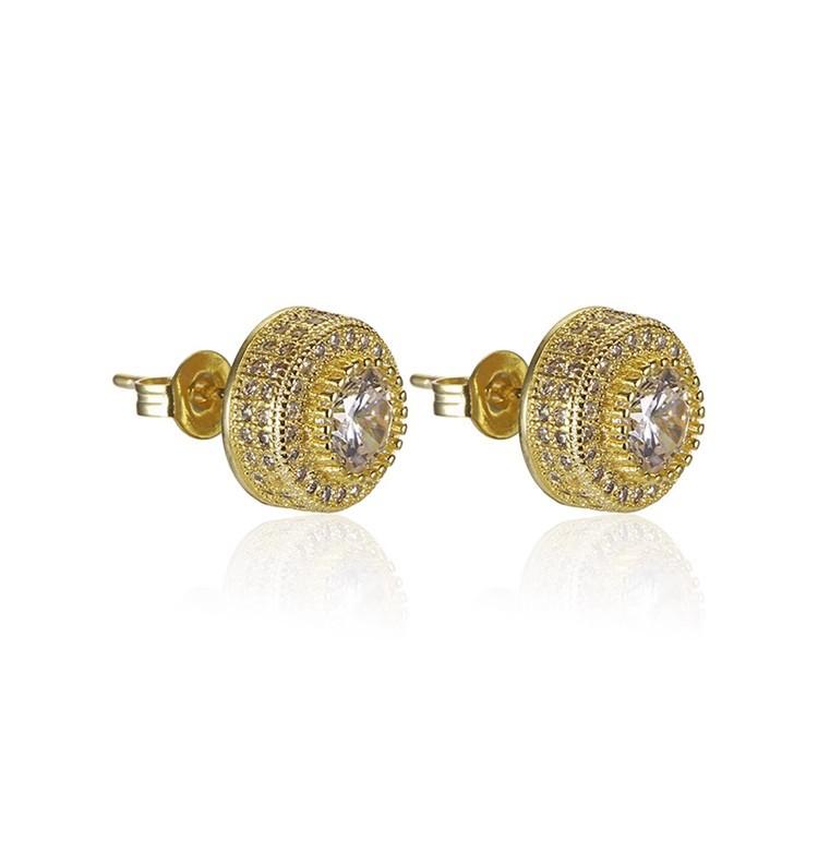 Round Zircon Stud Earrings Trendy Brand Hip-Hop Men S And Women S High-End Super Flash Micro-Inlaid Diamond Earrings Accessories
Round Zircon Stud Earrings Trendy Brand Hip-Hop Men S And Women S High-End Super Flash Micro-Inlaid Diamond Earrings Accessories