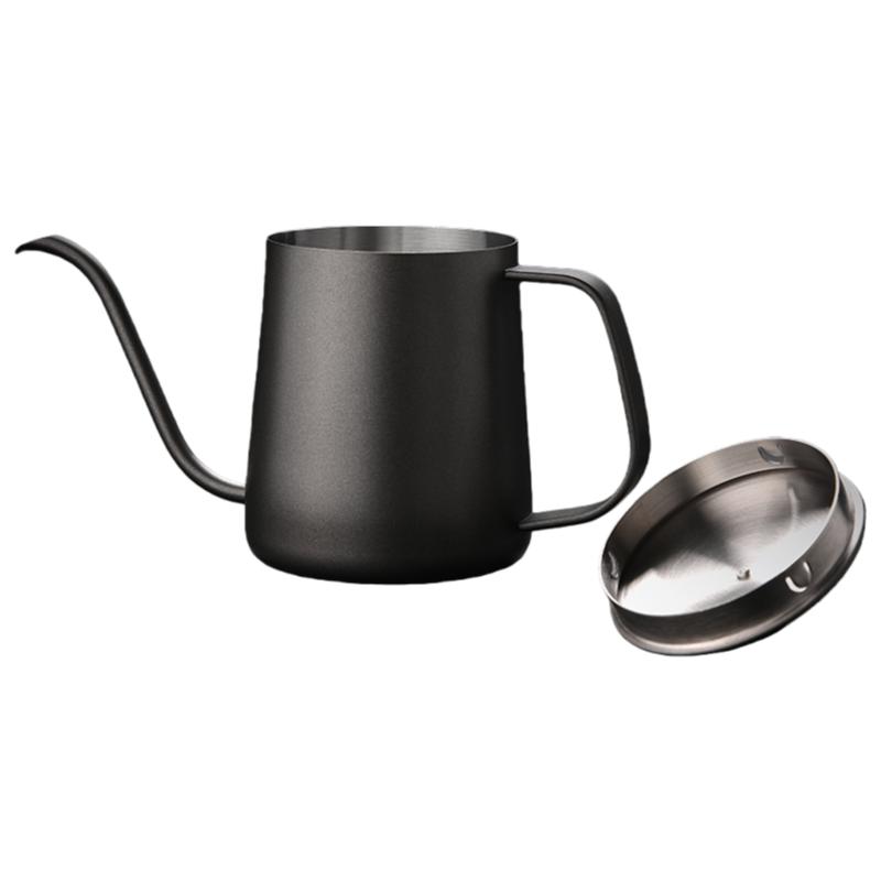304 Stainless Steel Pour-Over Coffee Maker with Travel, Office And Home Use, Hanging Ear, Long Spout, Narrow Mouth, 600ml 140mm height чорний
304 Stainless Steel Pour-Over Coffee Maker with Travel, Office And Home Use, Hanging Ear, Long Spout, Narrow Mouth, 600ml 140mm height чорний