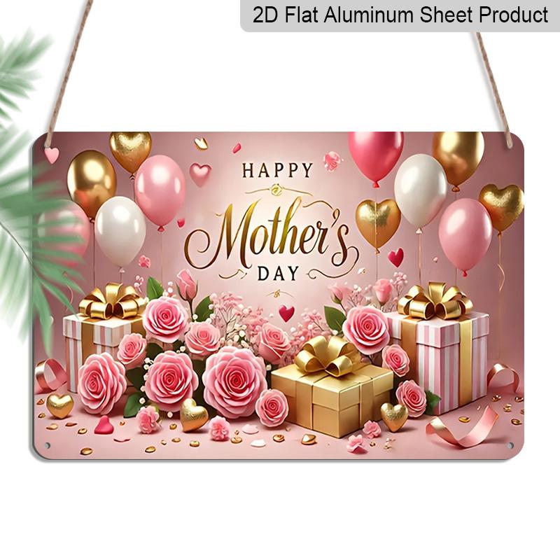 2D Flat, 1pc Happy Mother s Day Gift & Balloon Plaque, 12 ×8 - Pink Rose & Gold Decor Sign - Aluminium Wall Hanging Decoration, Festive Mother s 20*30cm
2D Flat, 1pc Happy Mother s Day Gift & Balloon Plaque, 12 ×8 - Pink Rose & Gold Decor Sign - Aluminium Wall Hanging Decoration, Festive Mother s 20*30cm