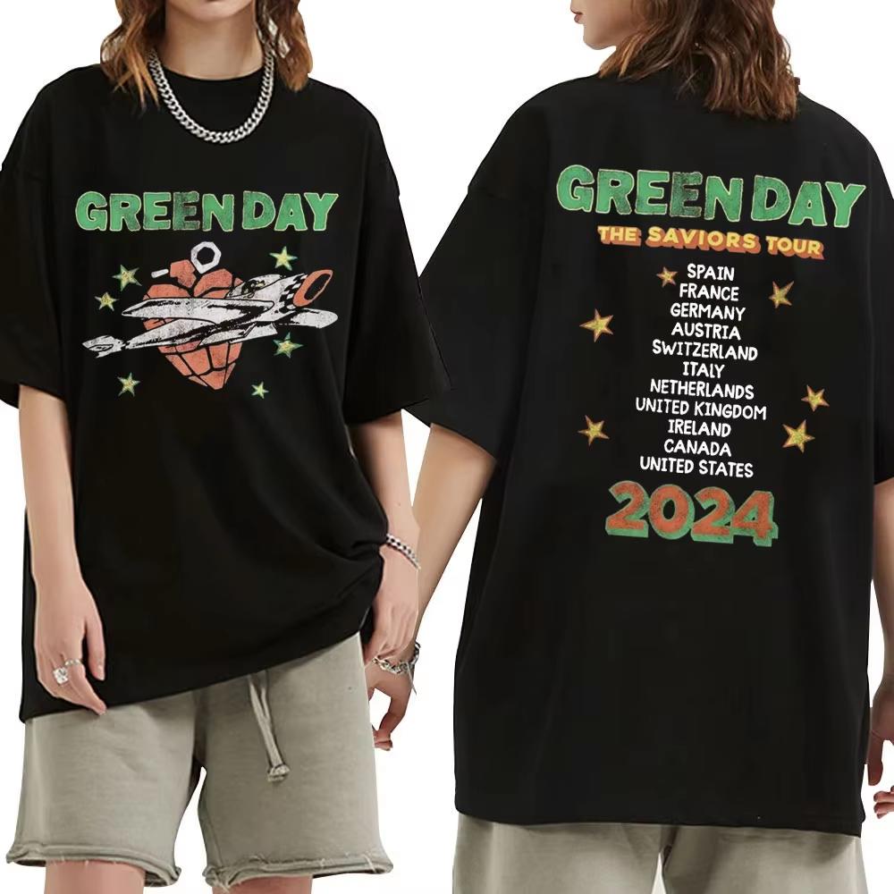 Green Day The Saviors Tour T-Shirts Men s Women Gothic Rock Oversized Short Sleeve T Shirts Unisex Summer O-Neck Cotton T-shirts S
Green Day The Saviors Tour T-Shirts Men s Women Gothic Rock Oversized Short Sleeve T Shirts Unisex Summer O-Neck Cotton T-shirts S