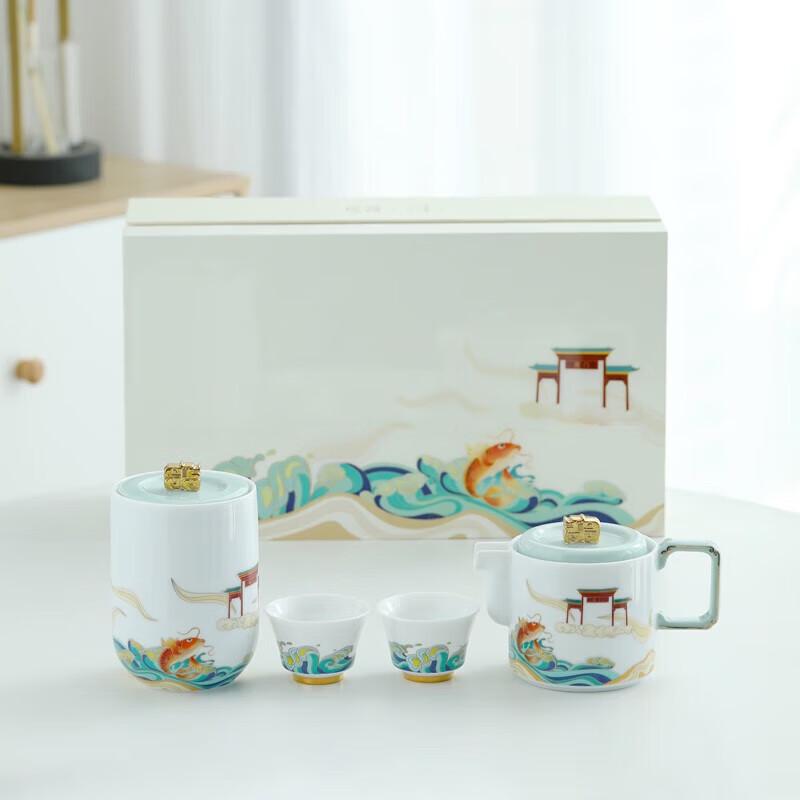 Wanchunhe Carp Leaping Dragon Gate Ceramic Tea Set
Wanchunhe Carp Leaping Dragon Gate Ceramic Tea Set