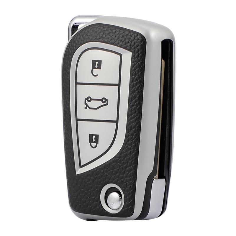 Чохол для ключів TPU для Toyota Corolla Levin Verso Yaris 2014 Auris Aygo RAV4 Scion 2015 2016 Шкіряні складні автомобільні аксесуари срібний
Чохол для ключів TPU для Toyota Corolla Levin Verso Yaris 2014 Auris Aygo RAV4 Scion 2015 2016 Шкіряні складні автомобільні аксесуари срібний