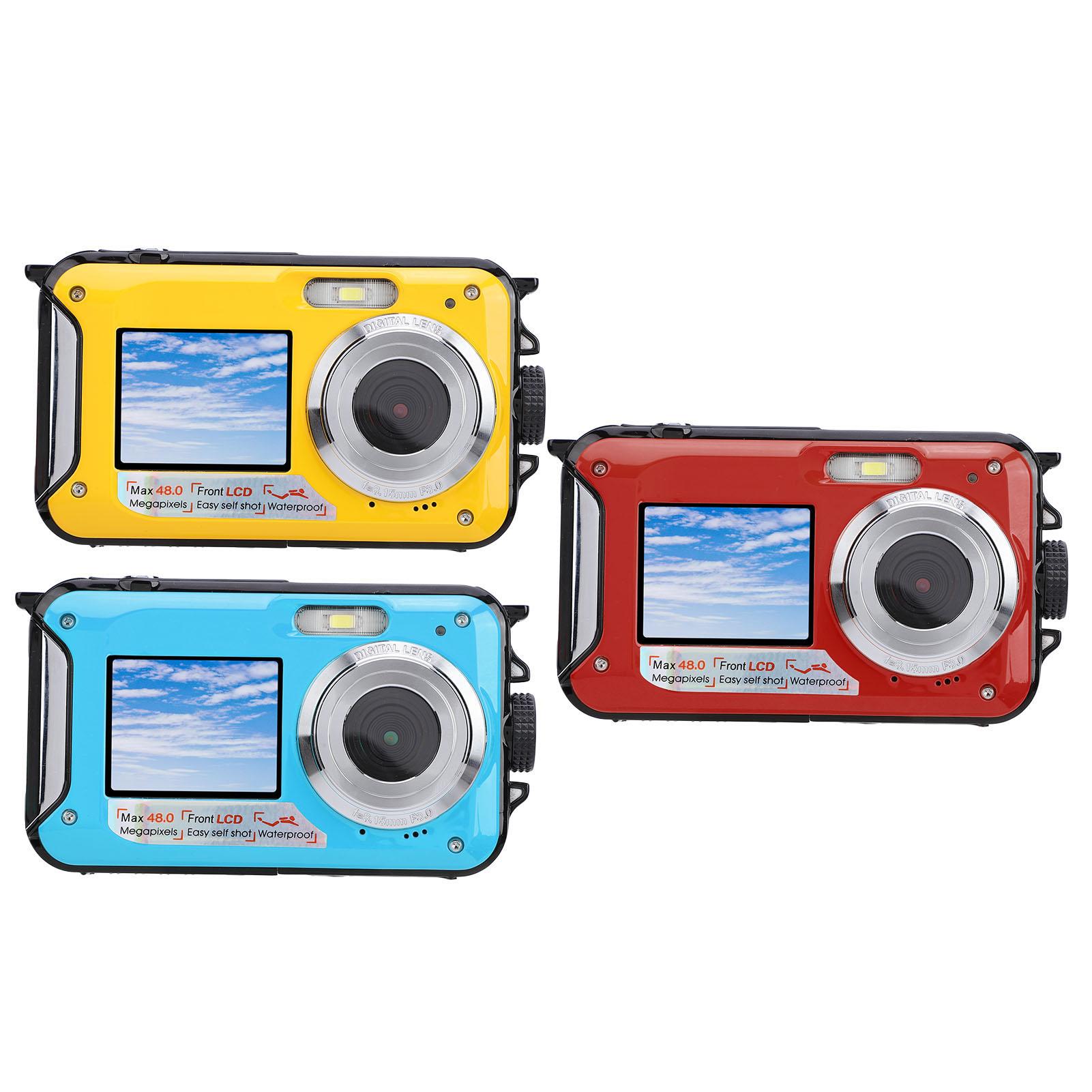 2.7K Underwater Camera with Dual Screens 48MP 16X Zoom 11FT Water Resistant Compact Digital Camera f Red
2.7K Underwater Camera with Dual Screens 48MP 16X Zoom 11FT Water Resistant Compact Digital Camera f Red
